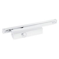 NOTEDO Доводчик дверной  DC-025-095 SL+HO+DA+BC PRO (ПРО) WHITE белый со скольз.тягой до 100кг(6)