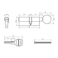 АЛЛЮР HD FG 80-5К CP (45х35G) хром перф.кл/верт Цилиндровый механизм (50,10) АЛЛЮР HD FG 80-5К CP (45х35G) хром перф.кл/верт Цилиндровый механизм (50,10)