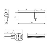 АЛЛЮР HD F 100-5К CP (35x65) хром перф.кл Цилиндровый механизм (50,10) АЛЛЮР HD F 100-5К CP (35x65) хром перф.кл Цилиндровый механизм (50,10)