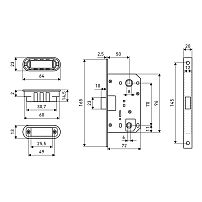 АЛЛЮР АРТ L7050-MS W матовый белый магнитная без ручек с фиксатором Защёлка (40) АЛЛЮР АРТ L7050-MS W матовый белый магнитная без ручек с фиксатором Защёлка (40)