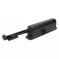 АЛЛЮР Доводчик дверной TECHNO (ТЕХНО) ДД 208/4-6 F-B (до 140 кг) черный, с HO (фикс.), морозостойкий