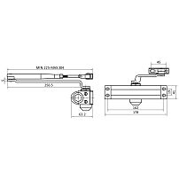 СТАНДАРТ Доводчик дверной MAX ДД 162/3-4 А-C (до 120 кг) коричн.RAL8017, морозостойкий(10) СТАНДАРТ Доводчик дверной MAX ДД 162/3-4 А-C (до 120 кг) коричн.RAL8017, морозостойкий(10)
