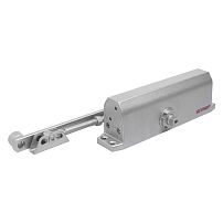 АЛЛЮР Доводчик дверной TECHNO (ТЕХНО) ДД 208/4-6 F-S (до 140 кг) серебро,с HO (фикс.), морозостойкий