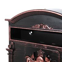 Ящик почтовый АЛЛЮР №4010В старая медь (5)